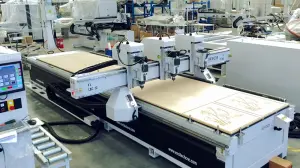 Excitech E2 Double Zones with Triple Spindles work center