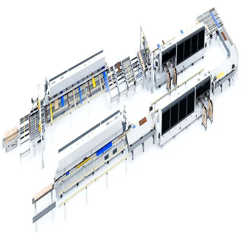 Intelligent factory supply automated edge banding cell